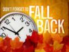Sleep Help: Fall back November 7